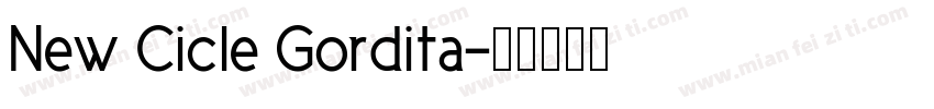 New Cicle Gordita字体转换